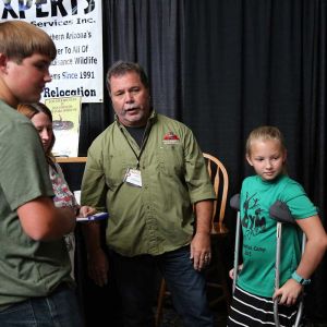 Marc at an animal show.